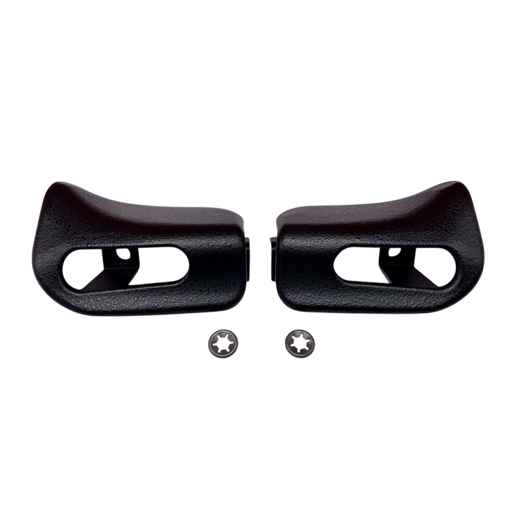 Abdeckkappen fuer Sonnenblenden schwarz fuer Mercedes-Benz R129 und W124
