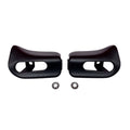 Abdeckkappen fuer Sonnenblenden schwarz fuer Mercedes-Benz R129 und W124