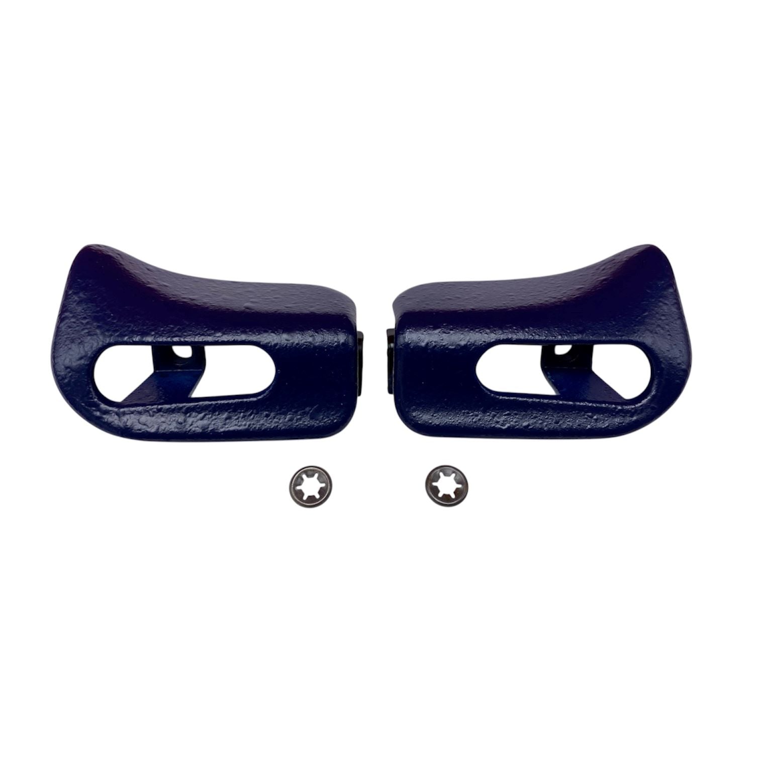 Abdeckkappen fuer Sonnenblenden blau fuer Mercedes-Benz R129 und W124