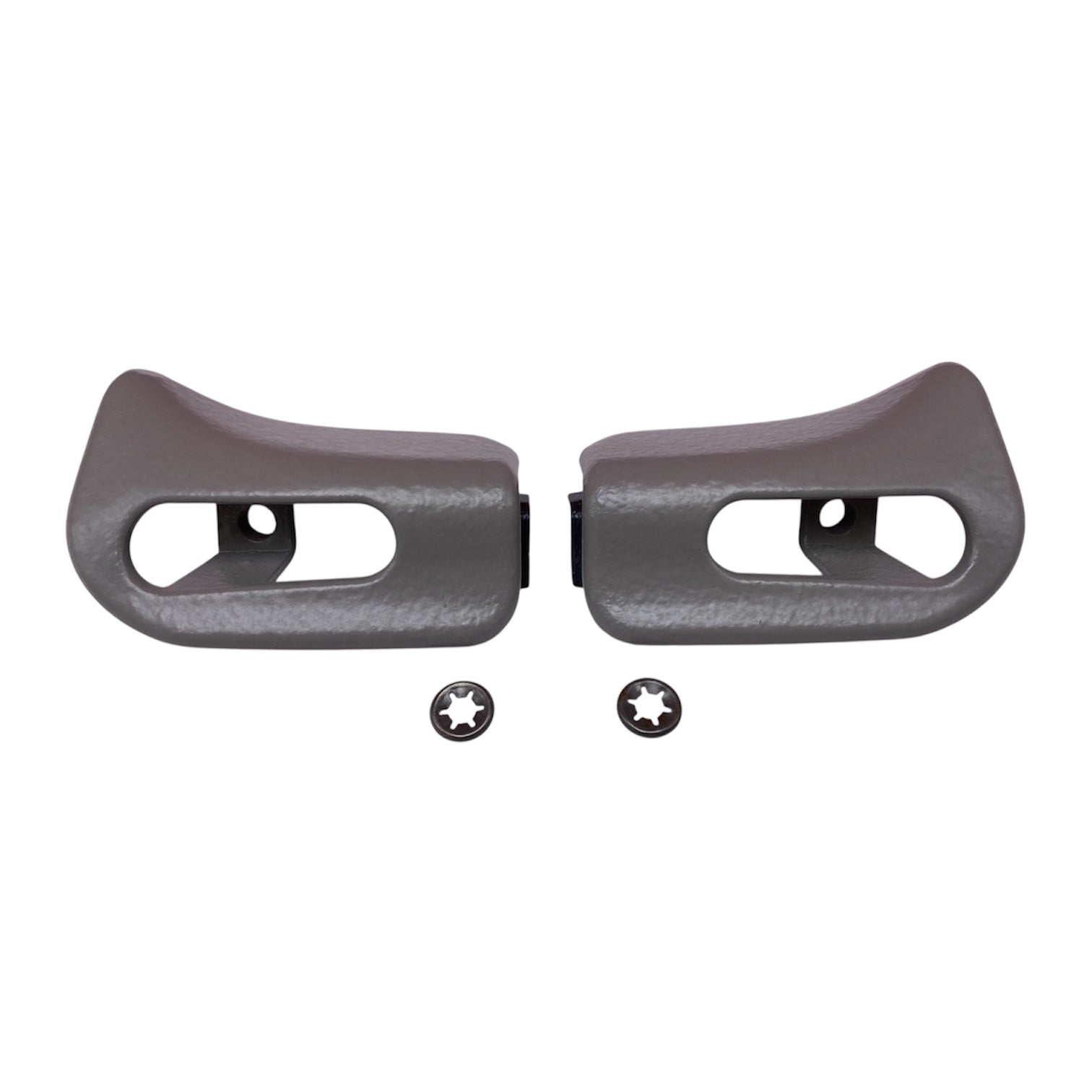 Abdeckkappen fuer Sonnenblenden grau fuer Mercedes-Benz R129 und W124