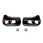 Abdeckkappen fuer Sonnenblenden schwarz glaenzend fuer Mercedes-Benz R129 und W124