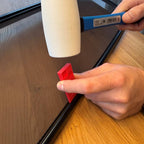 Montagekeil Montagehilfe fuer Gummiprofil am Windschott Anwendung