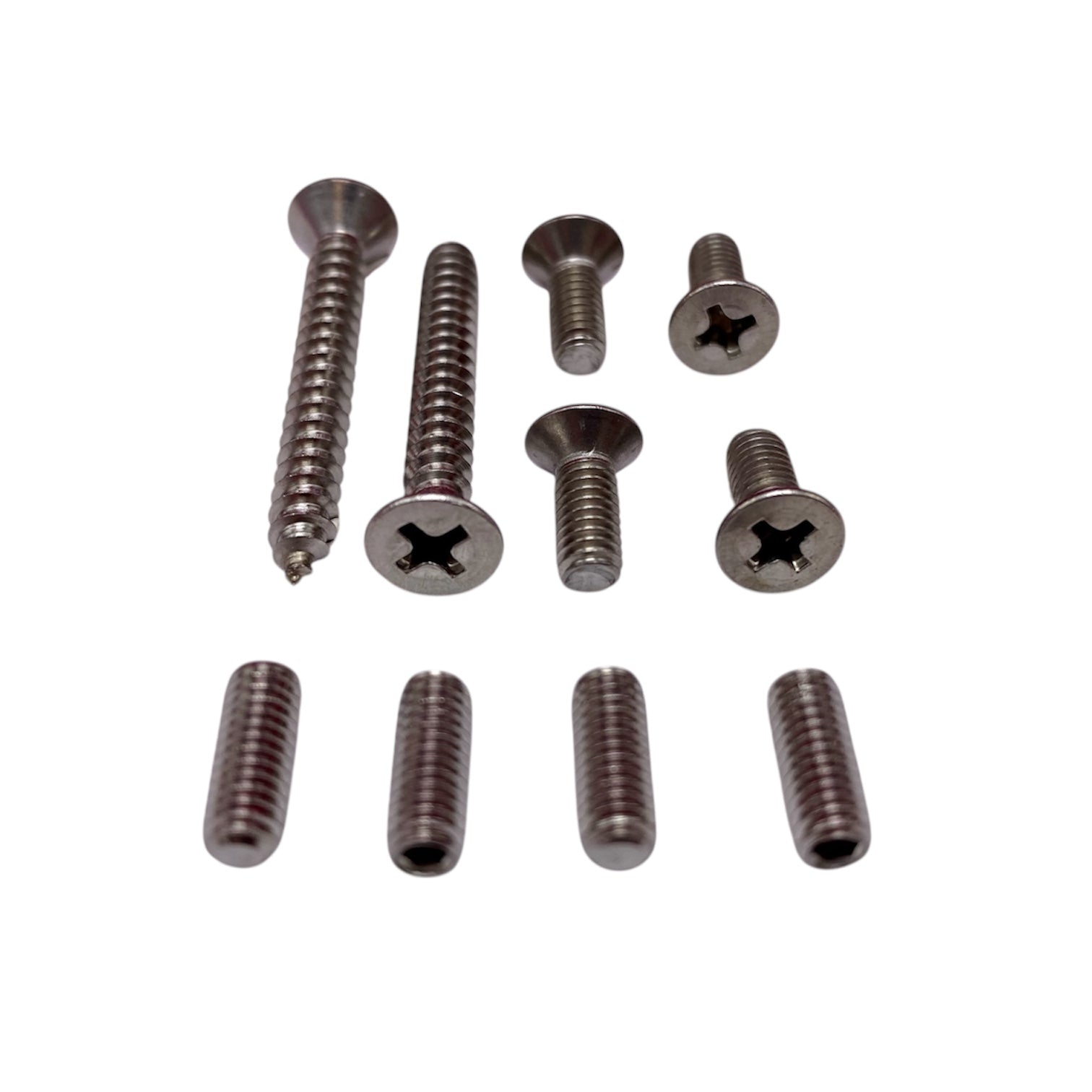 Schraubenset Edelstahl fuer Mercedes-Benz R107 Oris Windschott