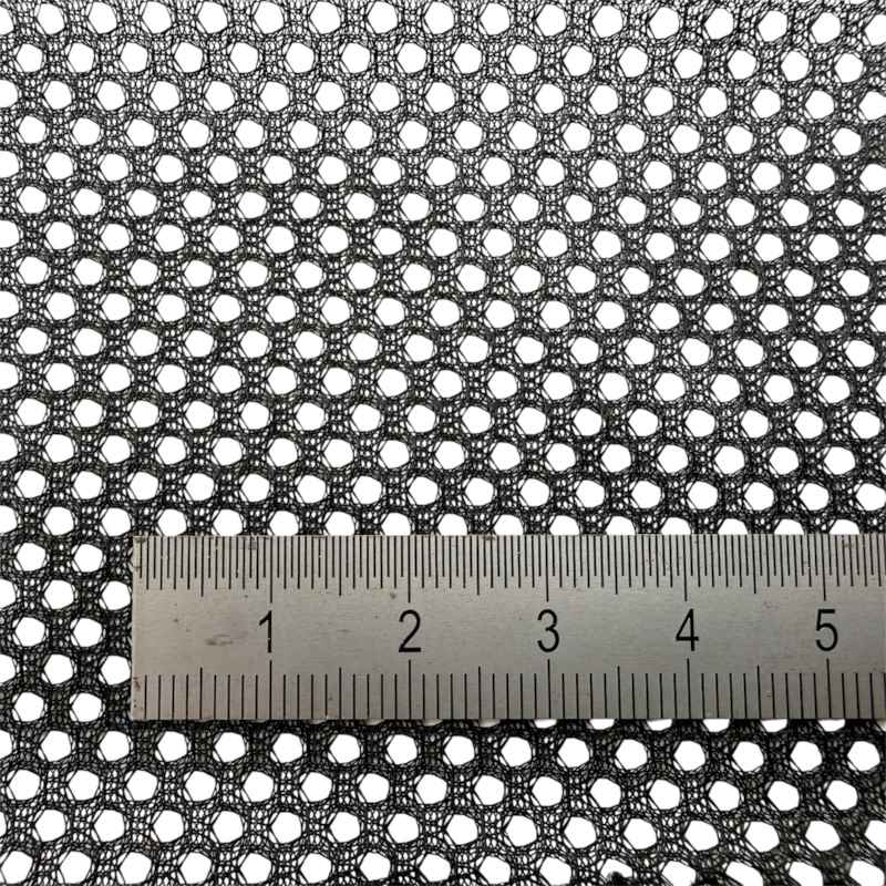 Windschott Netzstoff in grober schwarzer Ausfuehrung