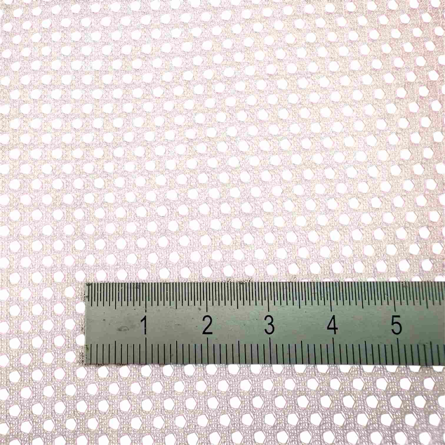 Windschott Netzstoff in grober hellgrauer Ausfuehrung